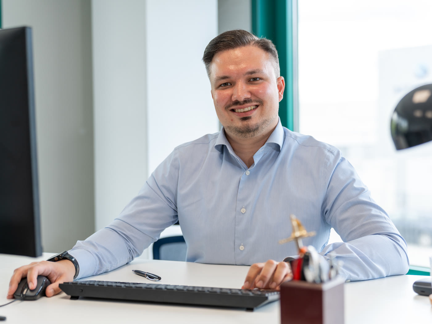 Jonas Püls in der Kanzlei Bayreuth